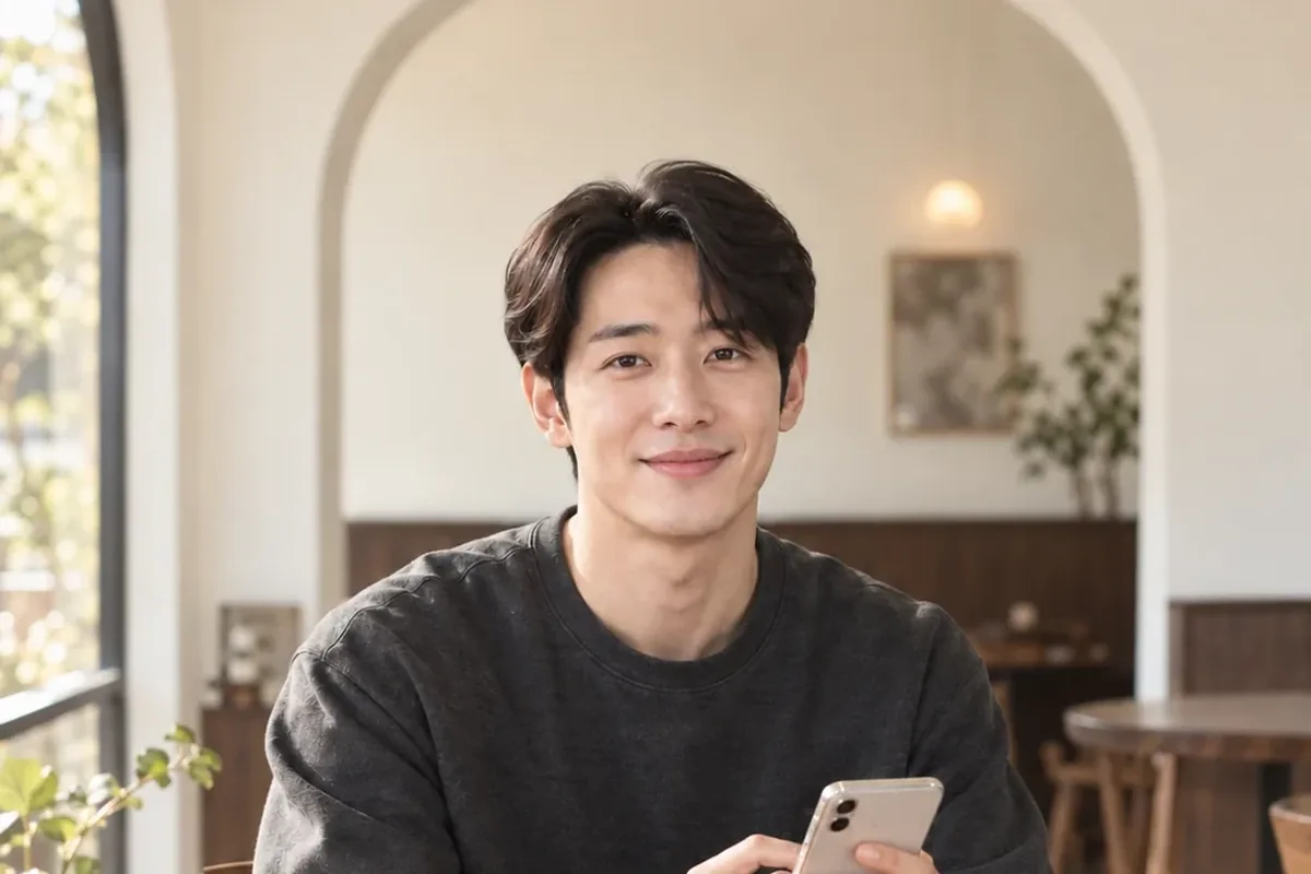 소액결제 신규정책 아치 창이 있는 방에서 휴대폰을 든 남성 24시 바로